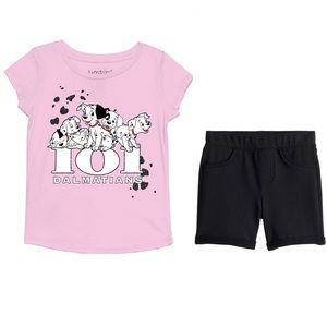 Girl’s 101 Dalmatians tee and shorts set